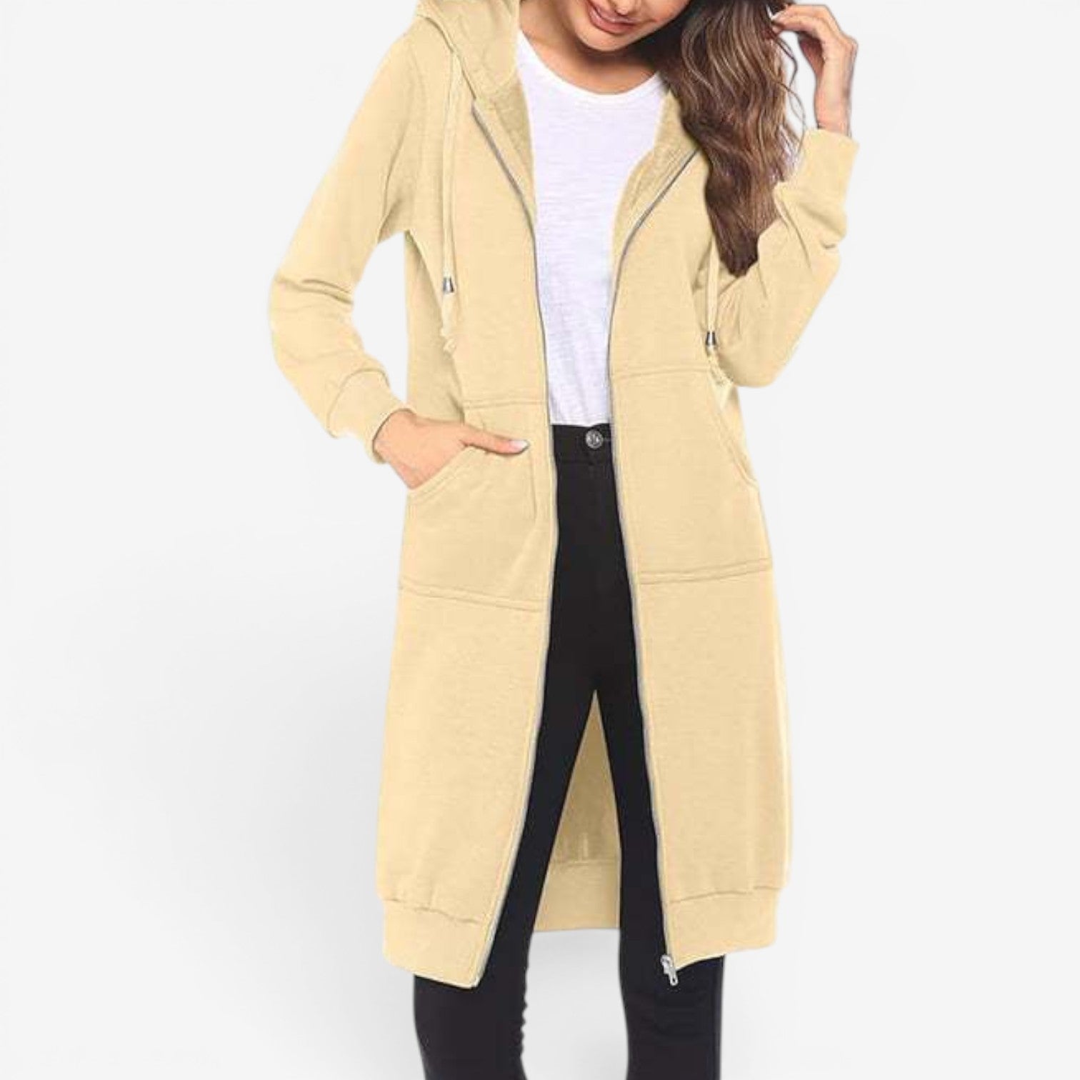 Carah™ Gilet long sweat-shirt