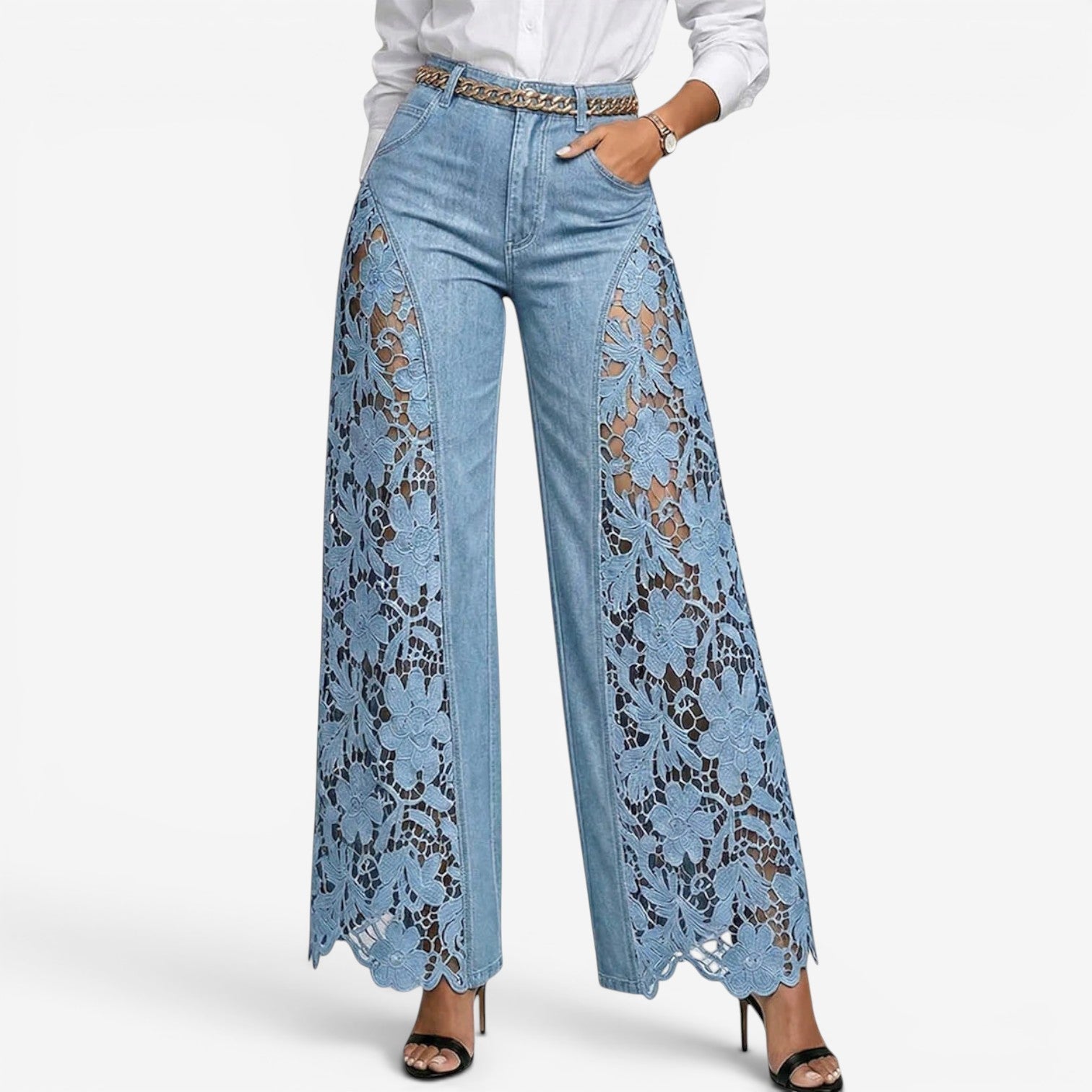 Wendy™ Jeans à jambes larges