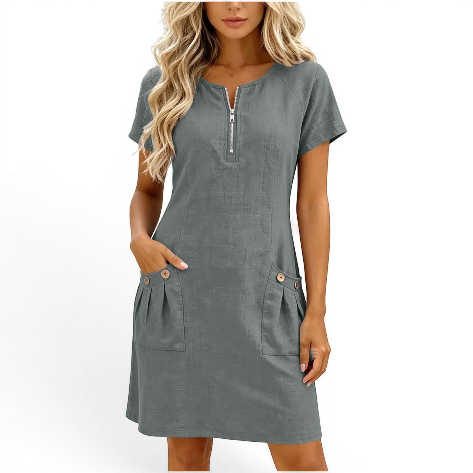 Aira™ Robe courte en lin