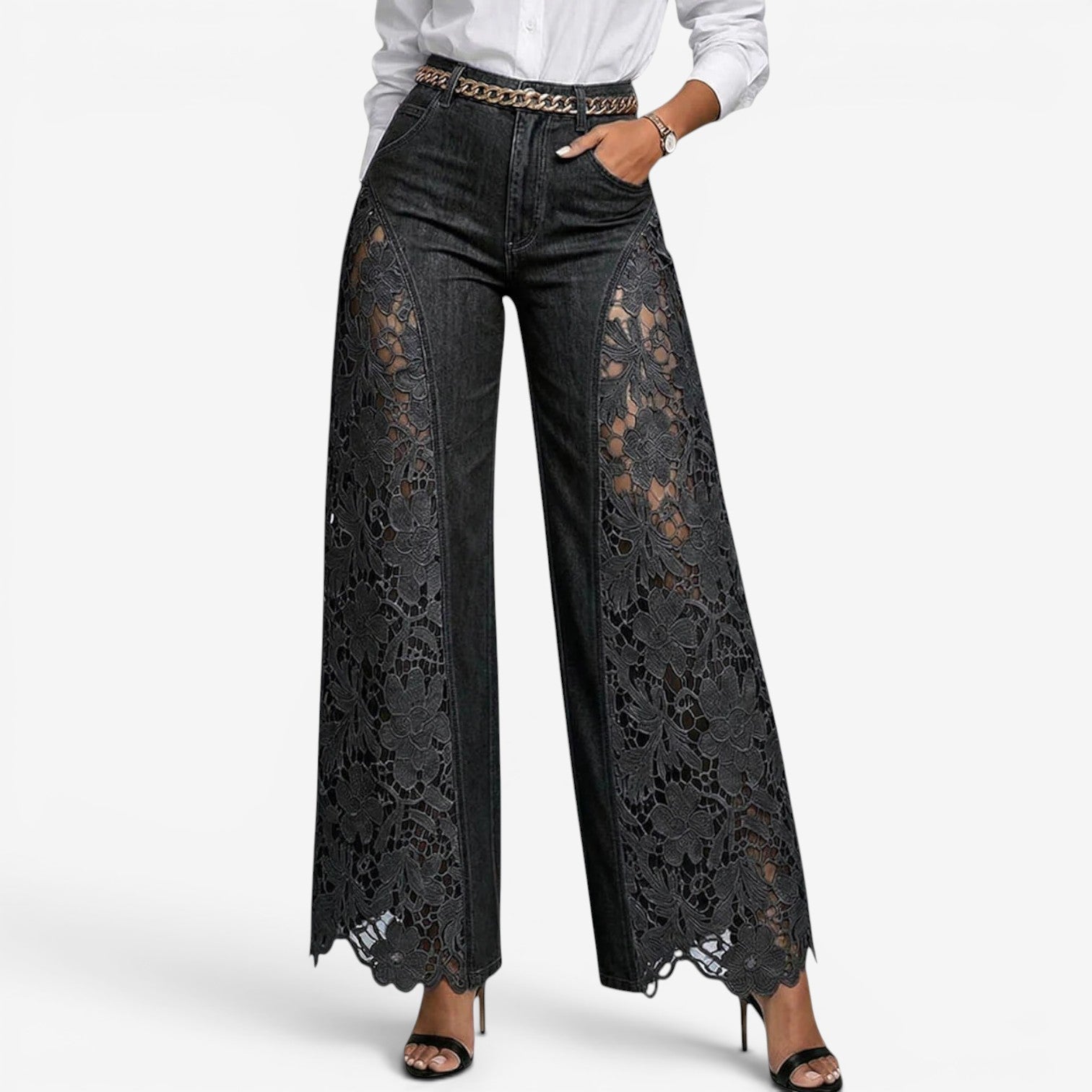 Wendy™ Jeans à jambes larges