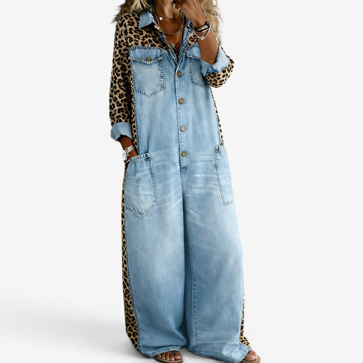 Alicia™ Salopette en jean