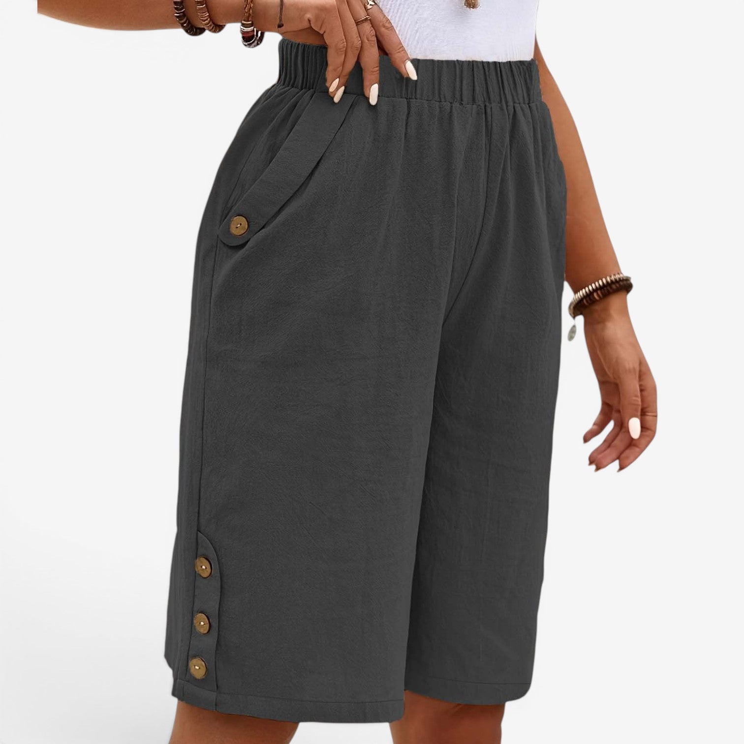 Gianne™ Pantalon capri en lin