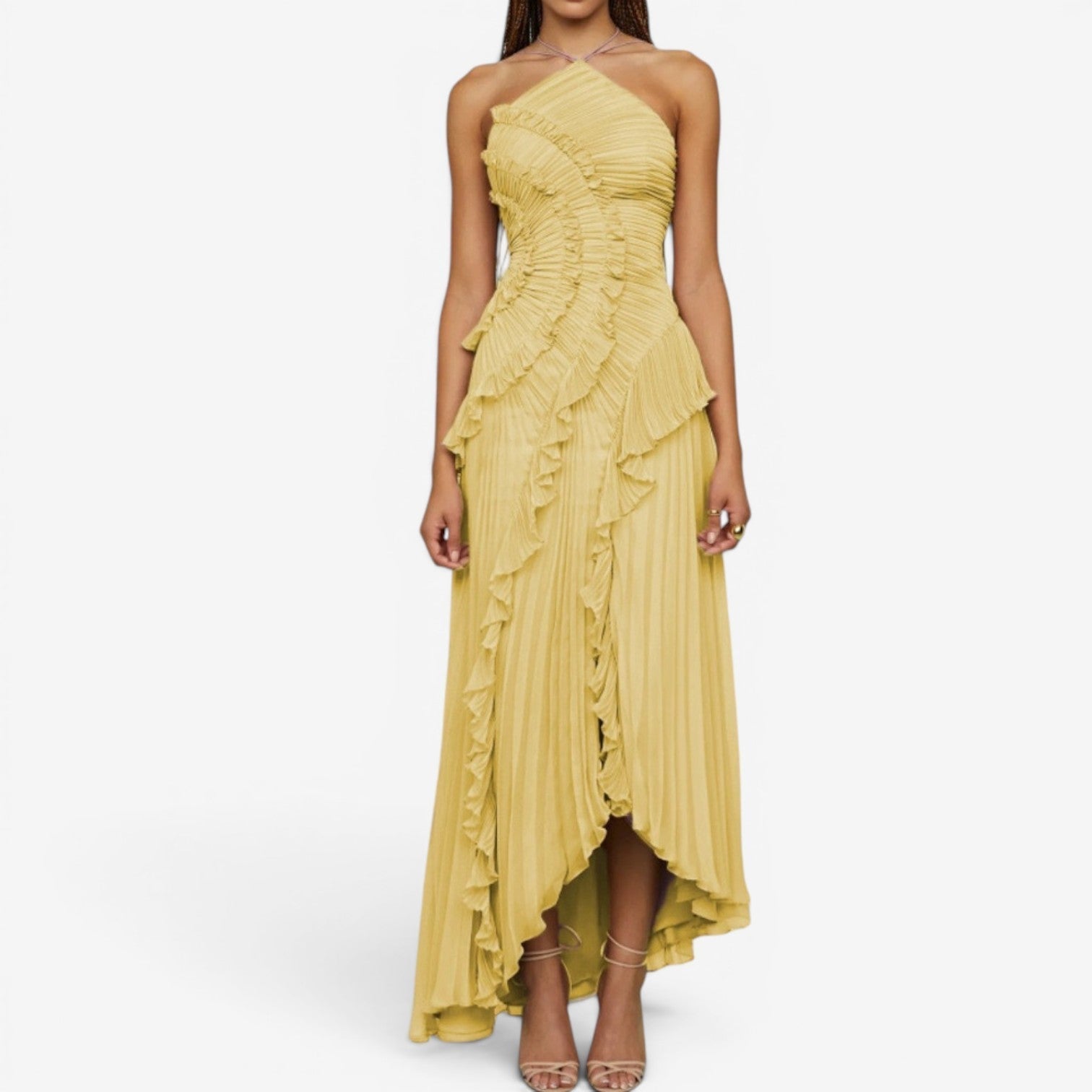 Amora™ Robe longue plissée