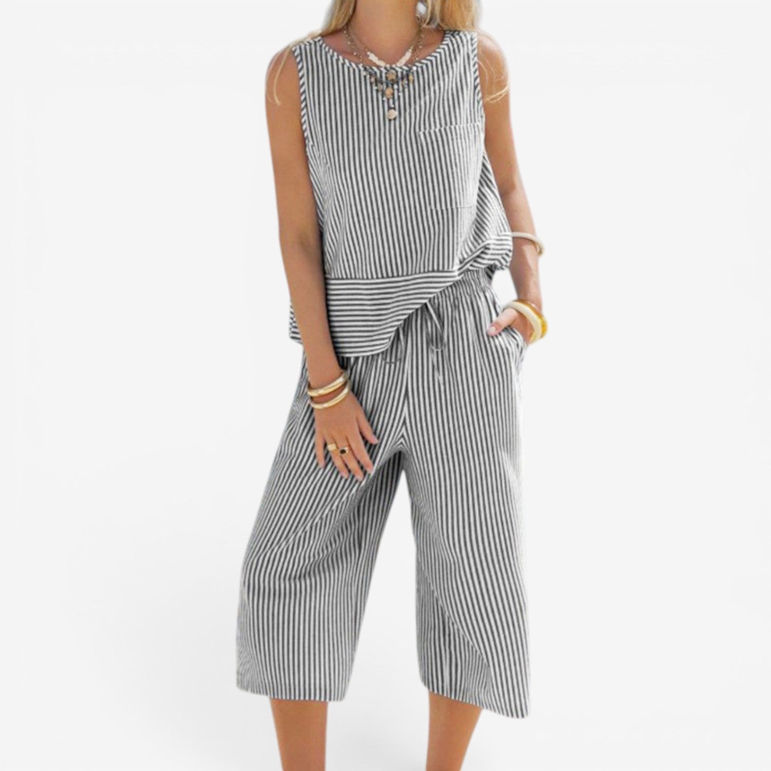 Alyanna™ Ensemble deux pièces rayé