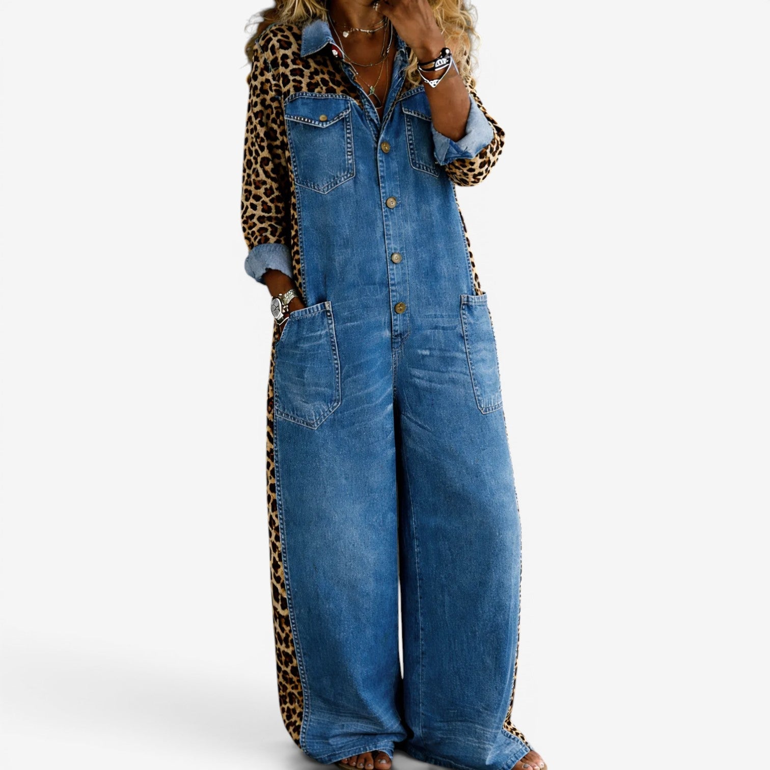 Alicia™ Salopette en jean