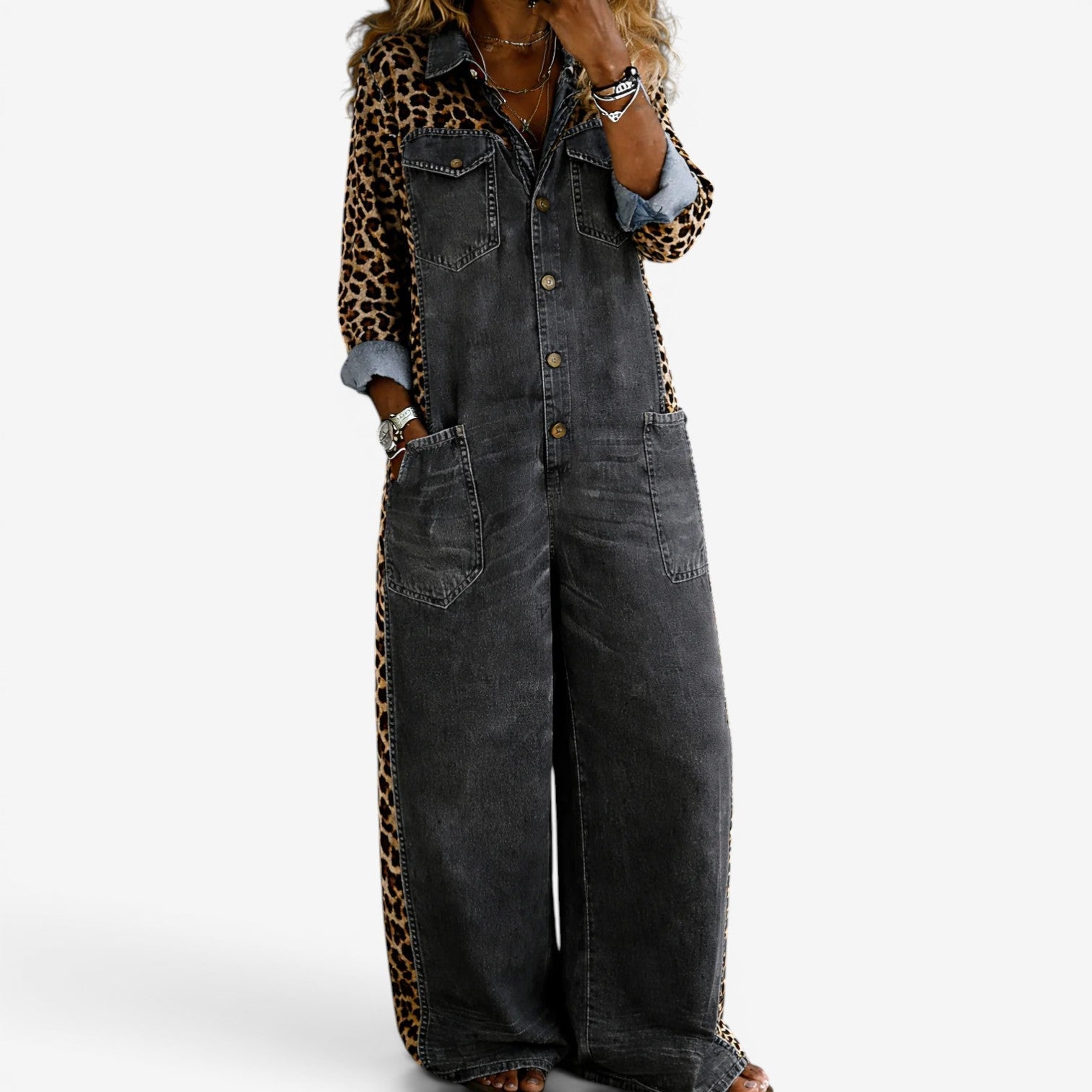 Alicia™ Salopette en jean