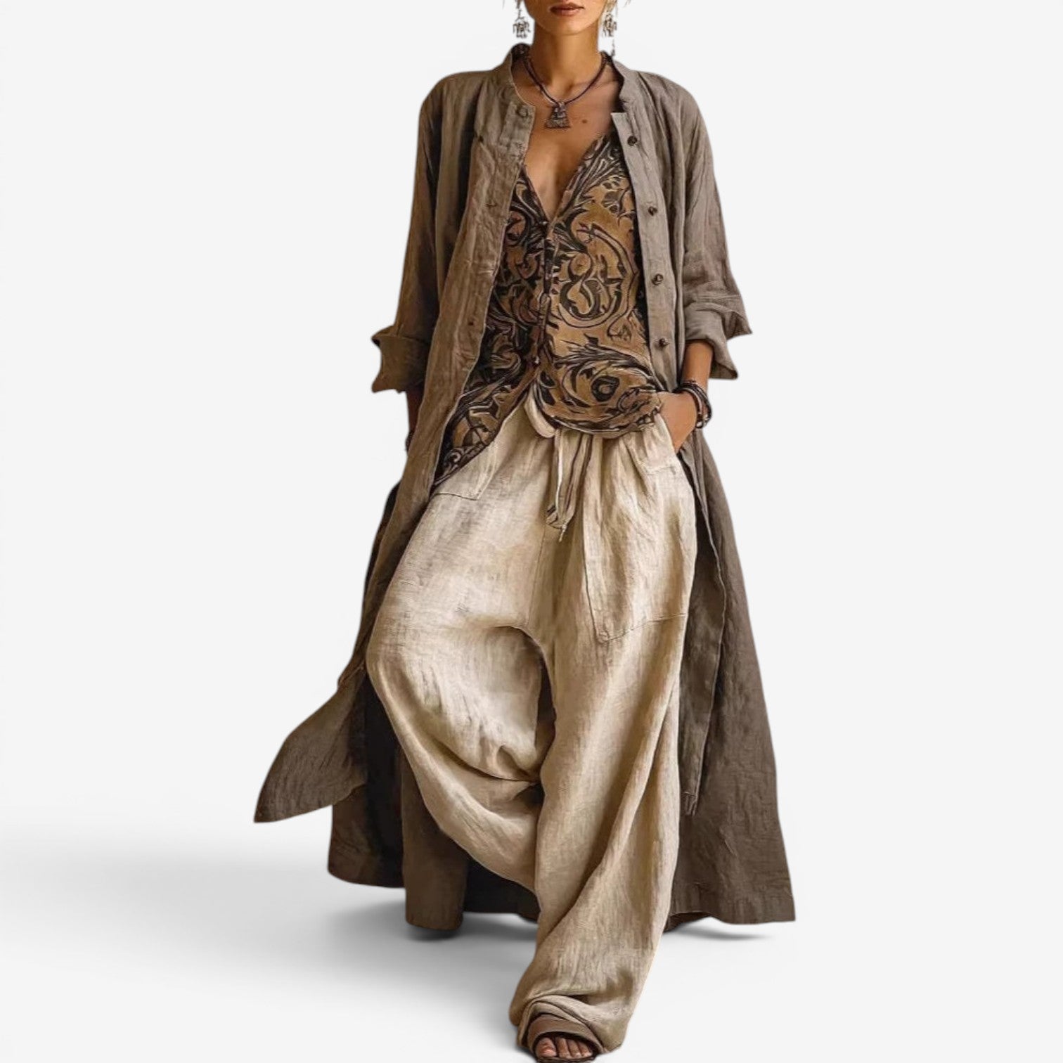 Leona™ Costume trois pièces en lin