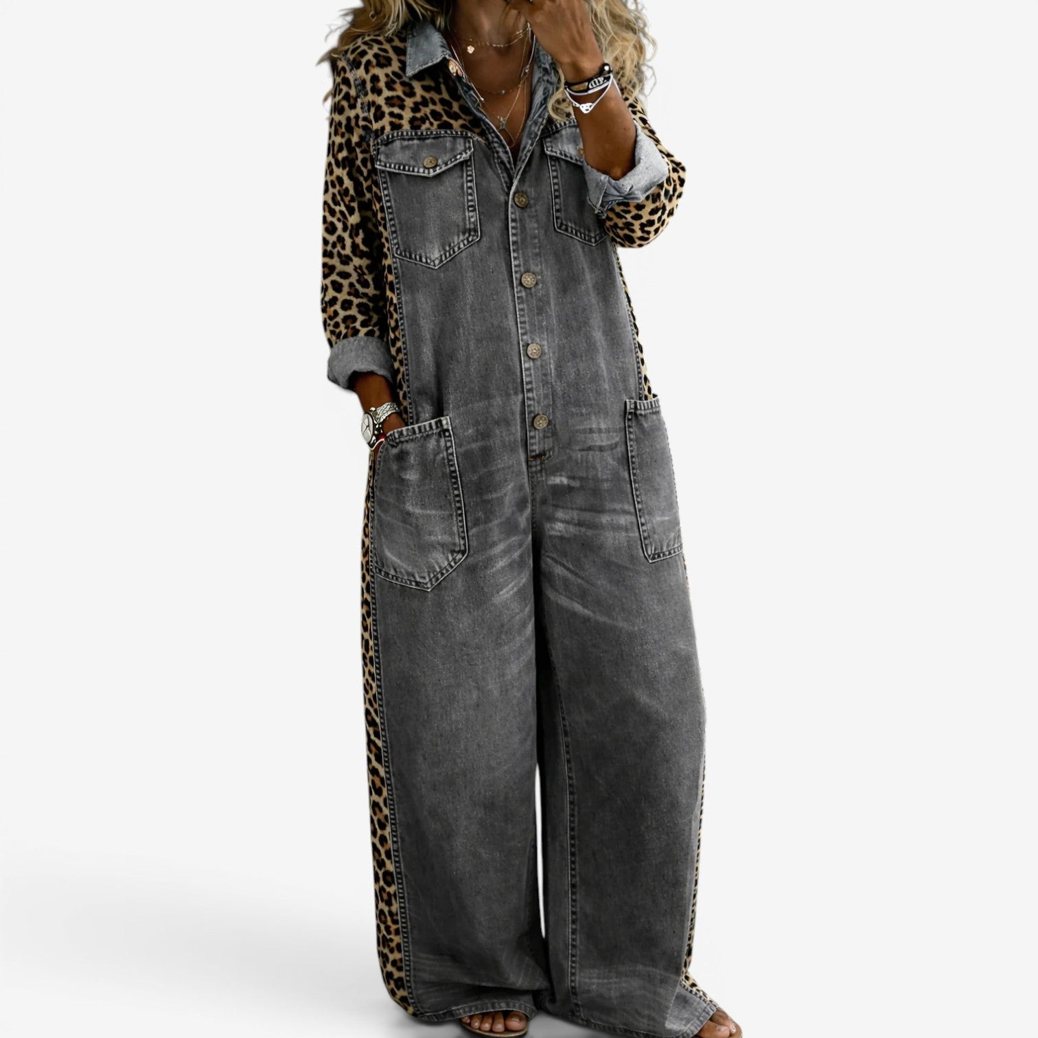 Alicia™ Salopette en jean