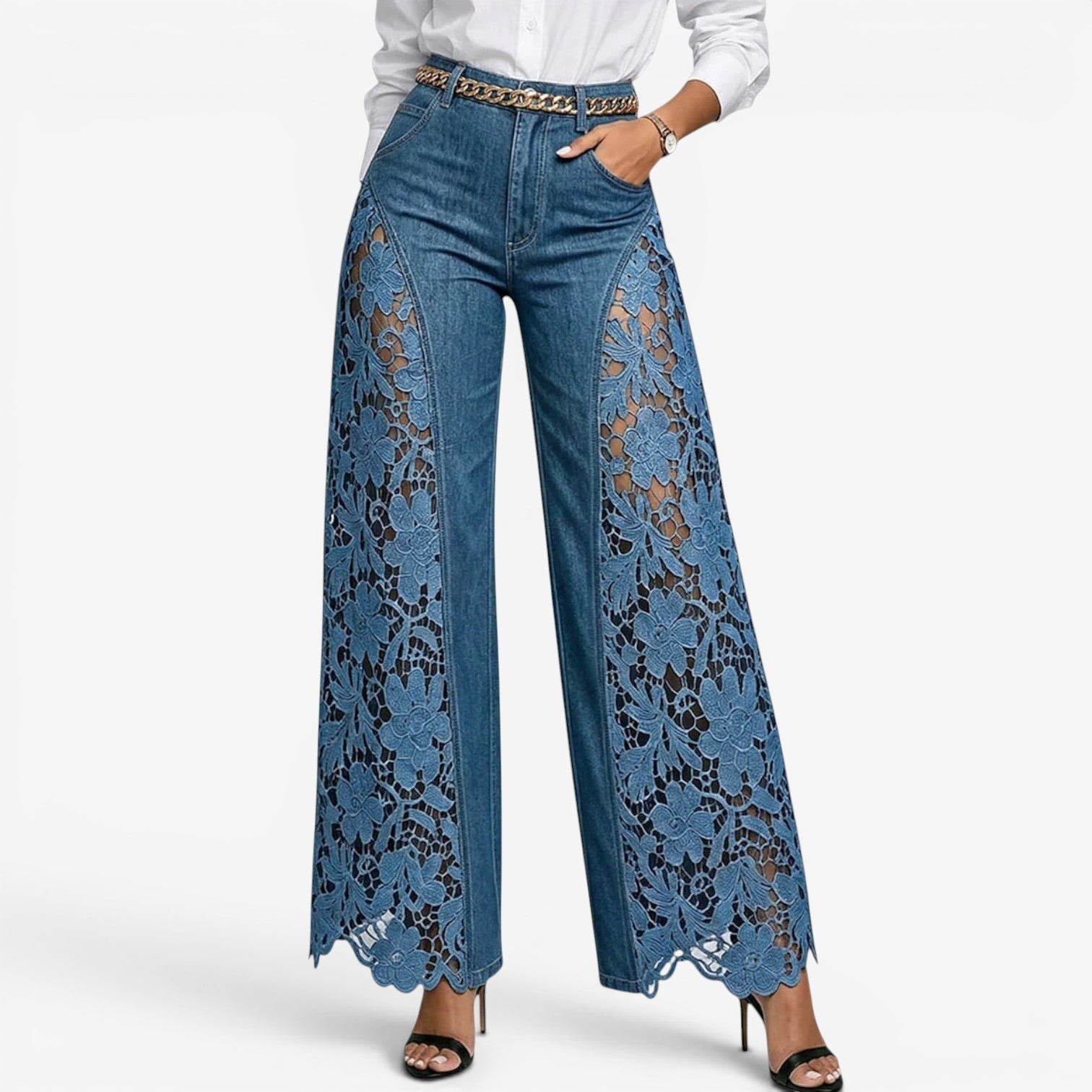 Wendy™ Jeans à jambes larges