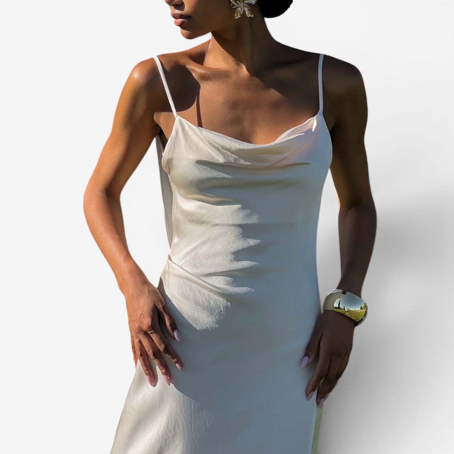 Carmela™ Robe longue en satin