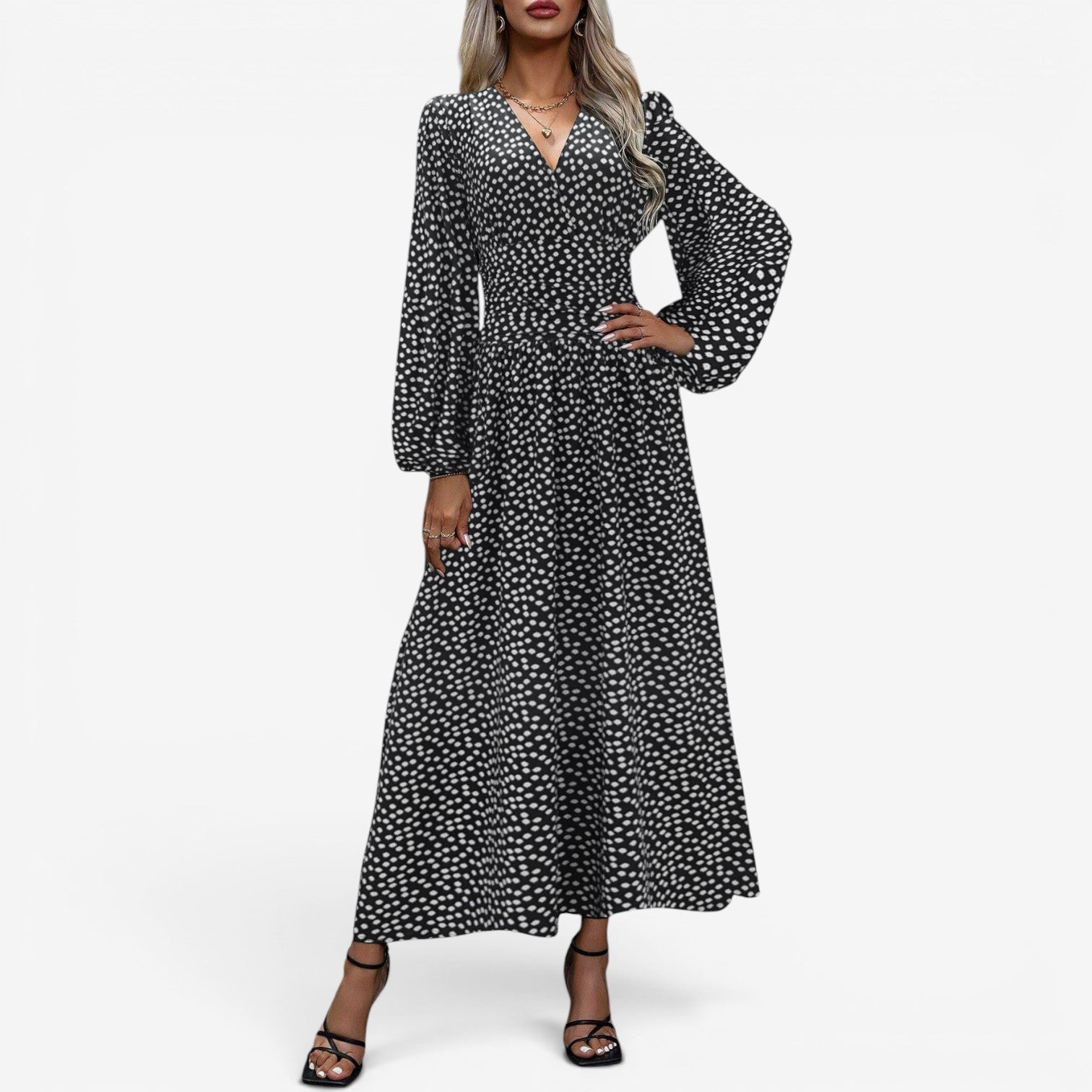 Daeya™ Robe midi à pois