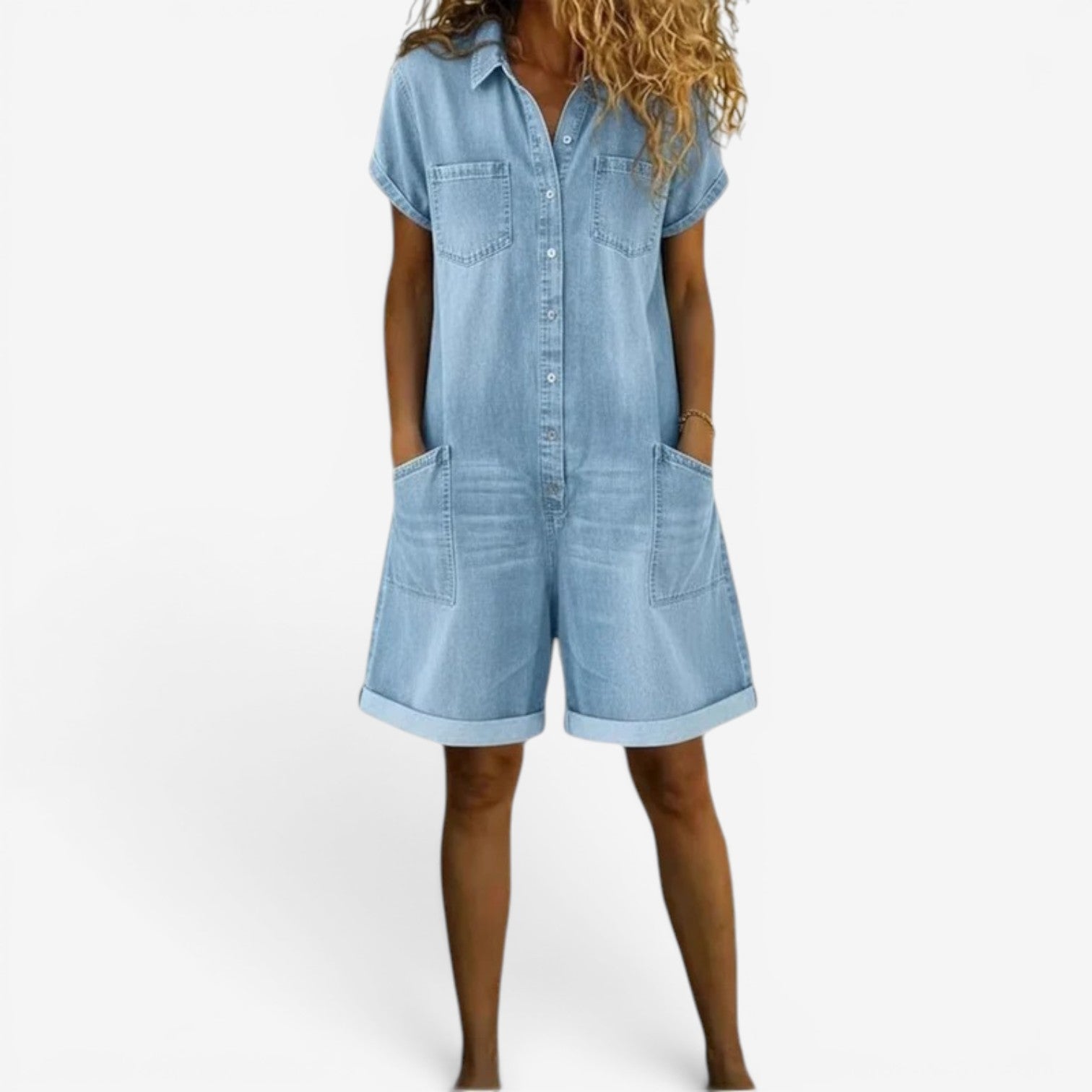 Isabella™ Combinaison courte en jean