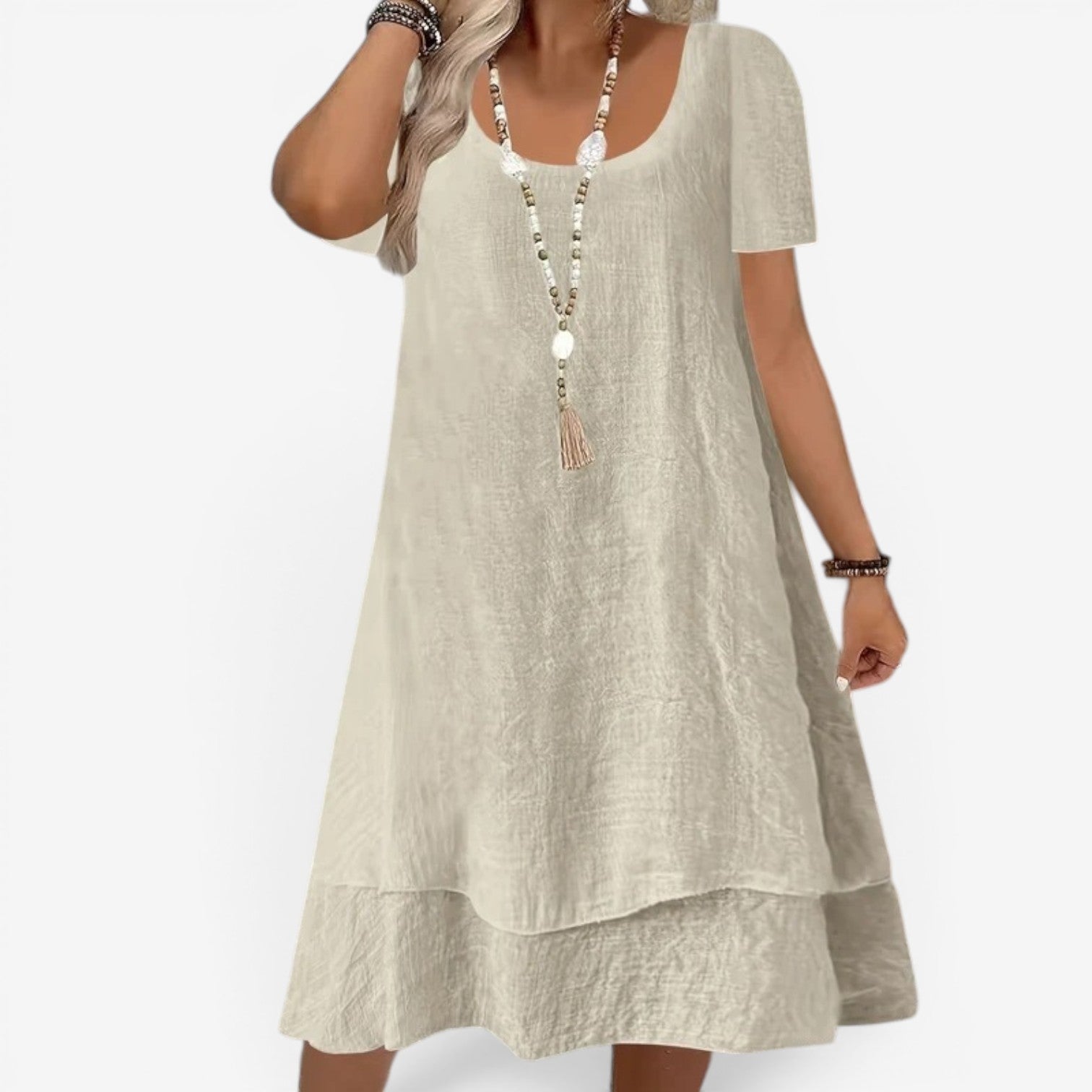 Elliane™ Robe midi à manches