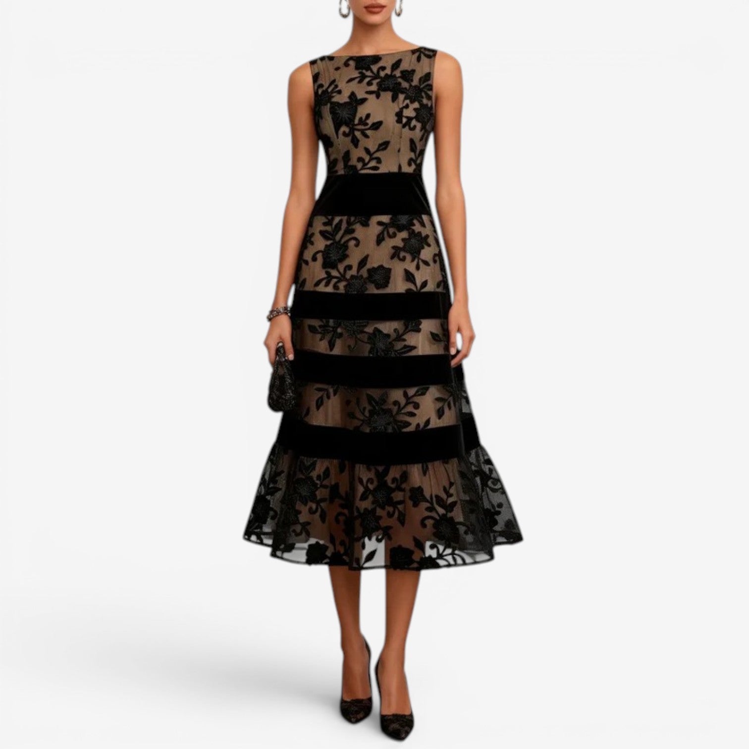 Pria™ Robe midi en dentelle