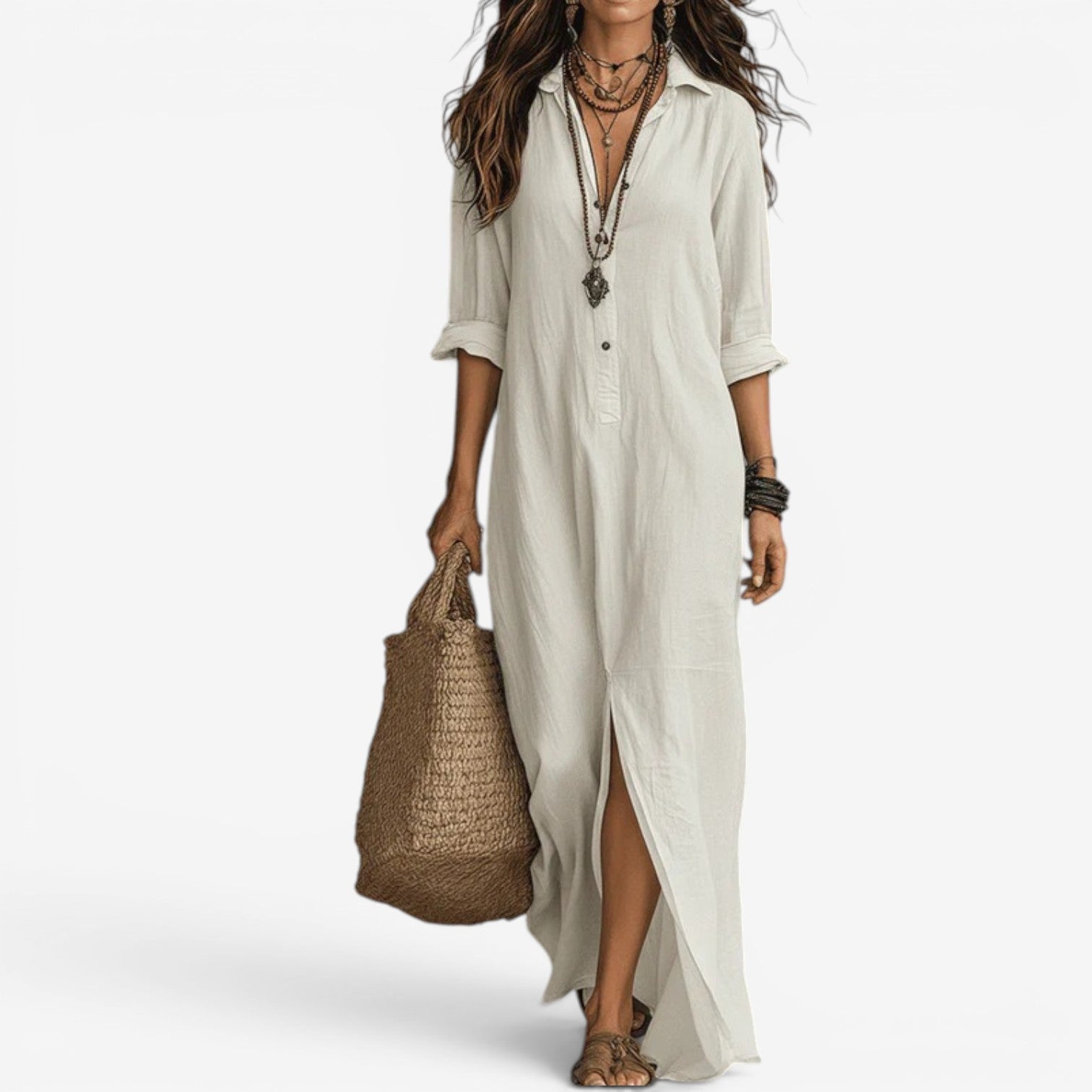 Amor™ Robe chemise longue