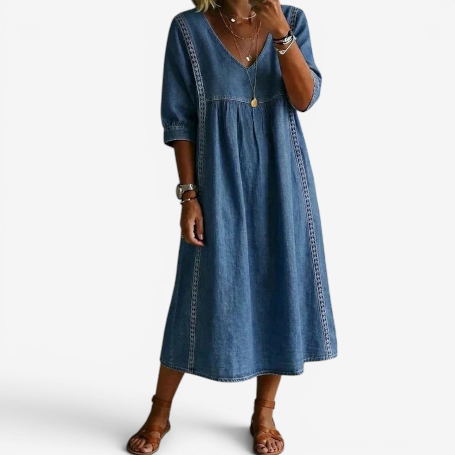 Carolline™ Robe d'été brodée