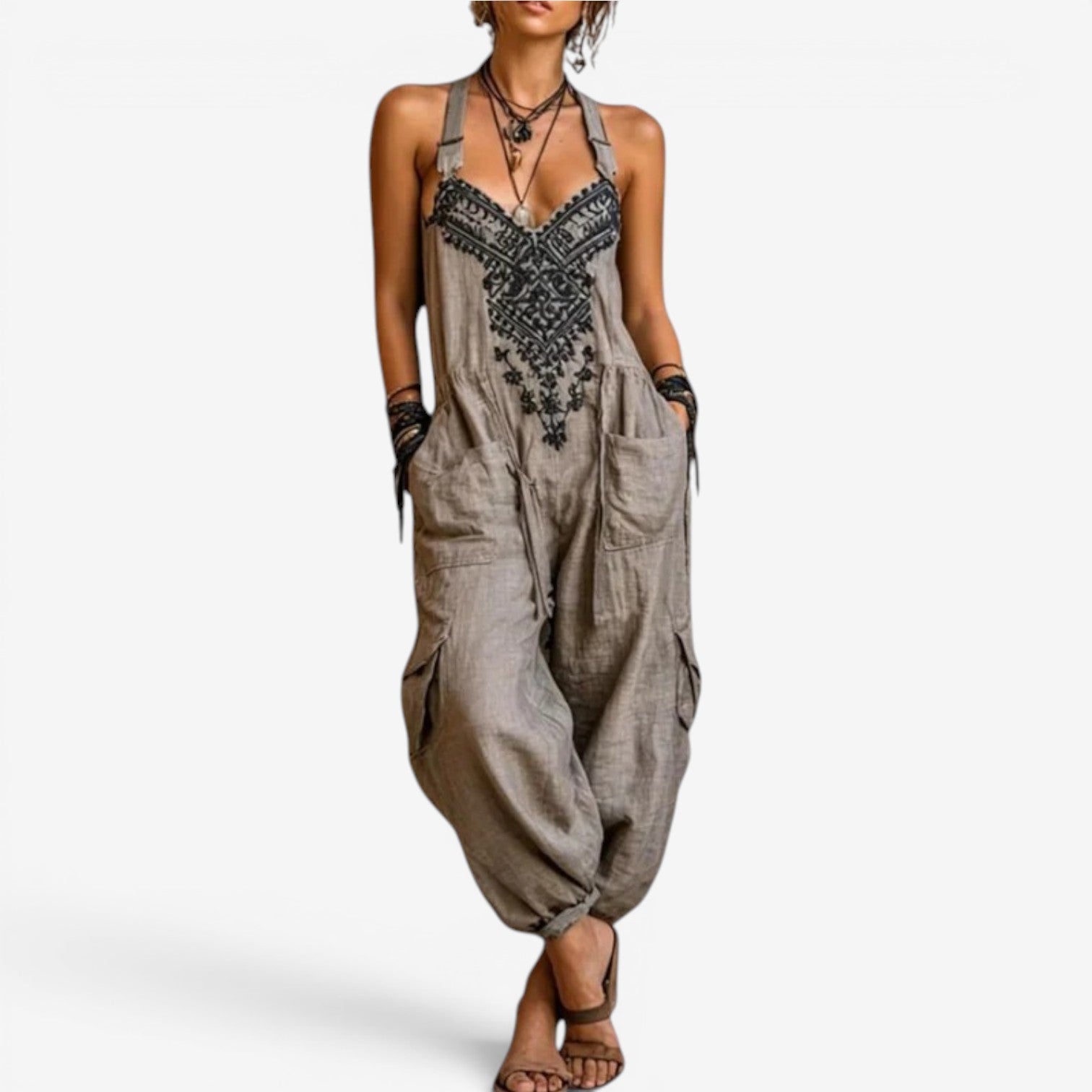 Emellia™ Combinaison style bohème