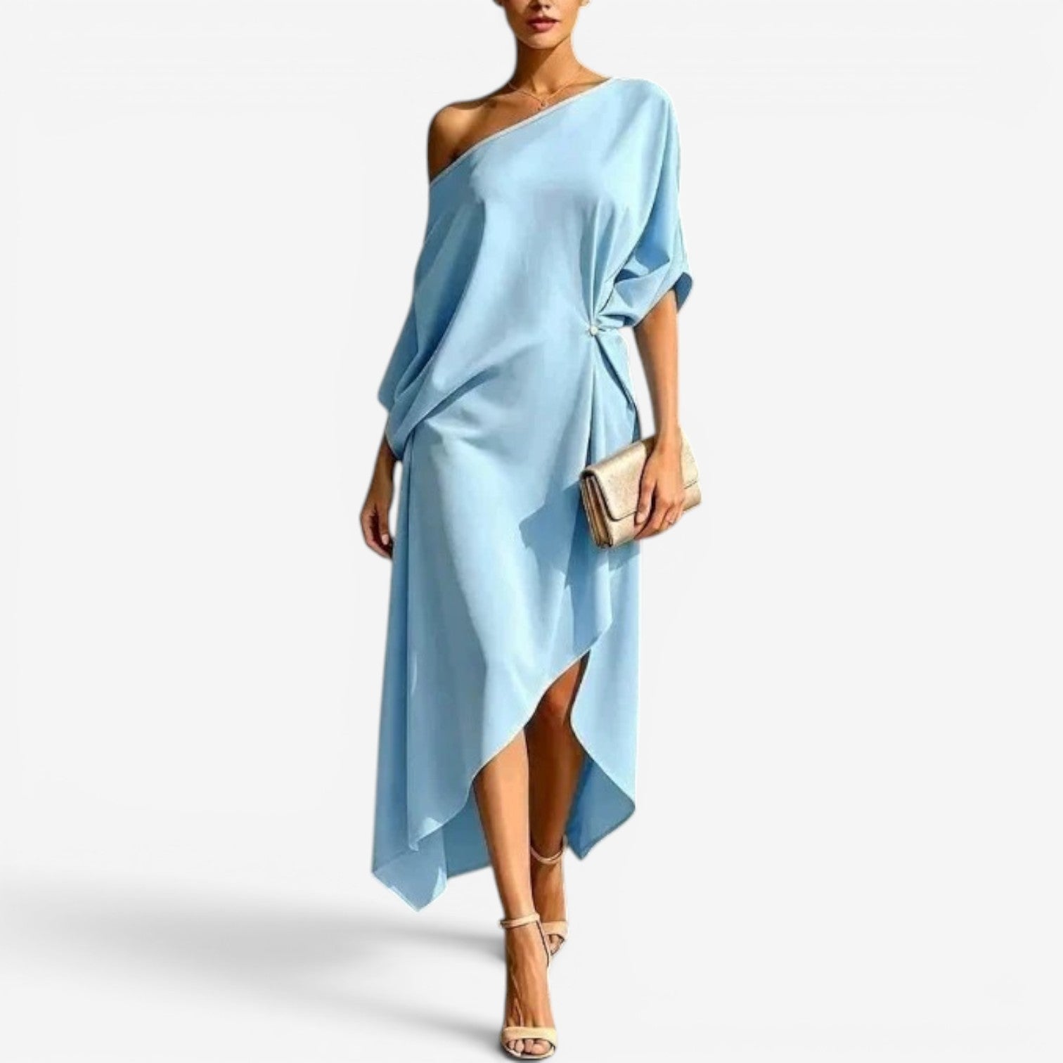 Candice™ Robe midi asymétrique