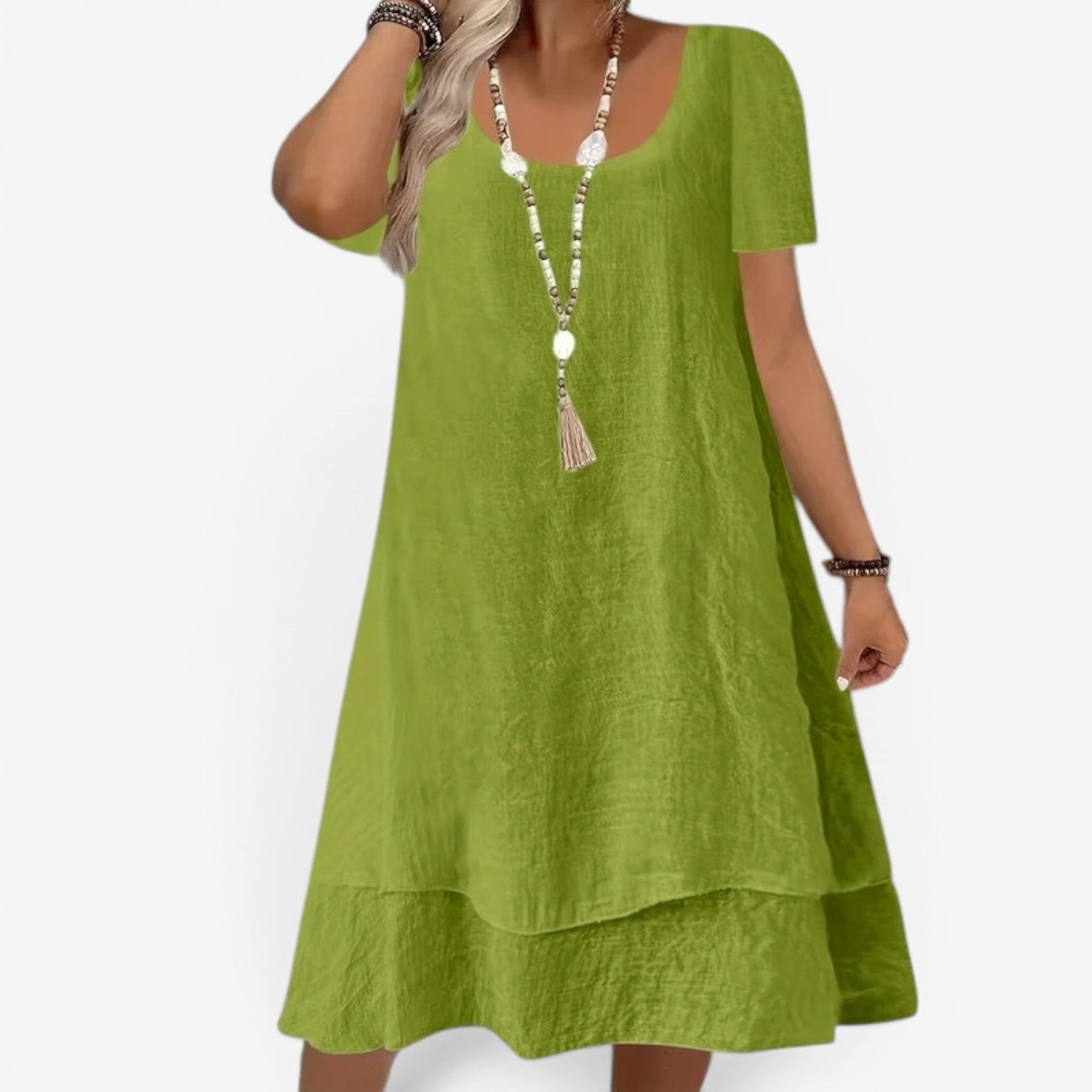 Elliane™ Robe midi à manches