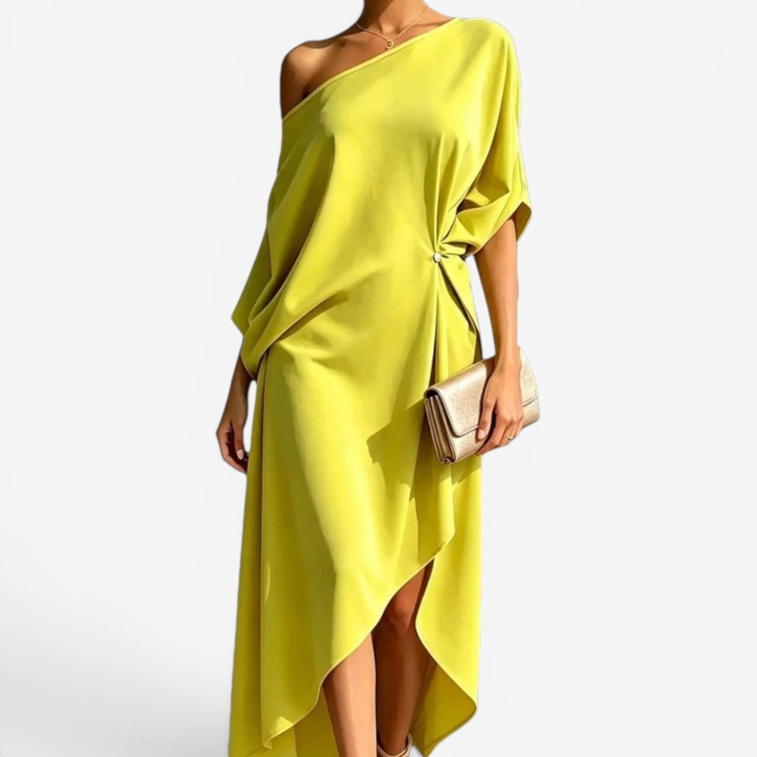 Candice™ Robe midi asymétrique