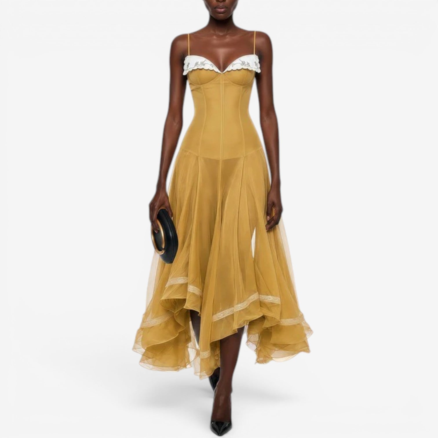 Lorea™ Robe midi asymétrique