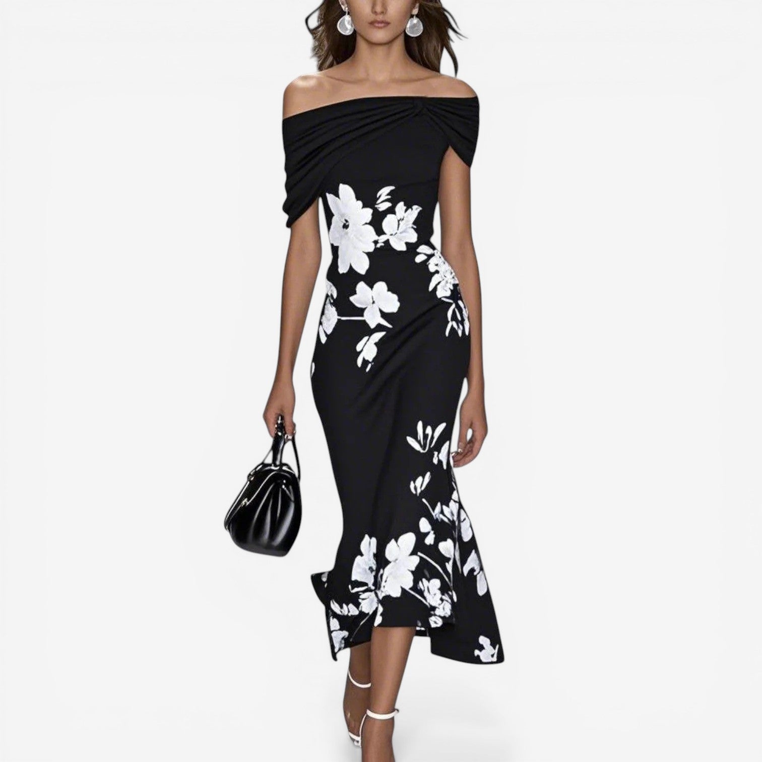 Glaiza™ Blomstret midi-kjole