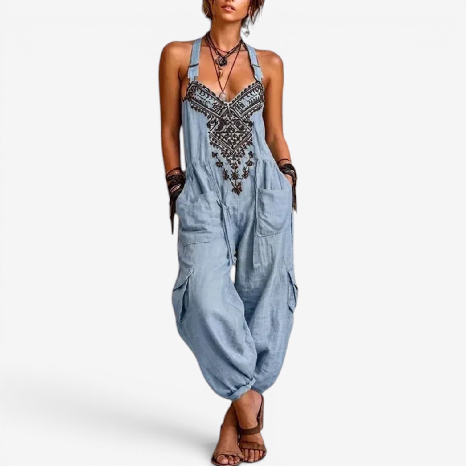 Emellia™ Combinaison style bohème