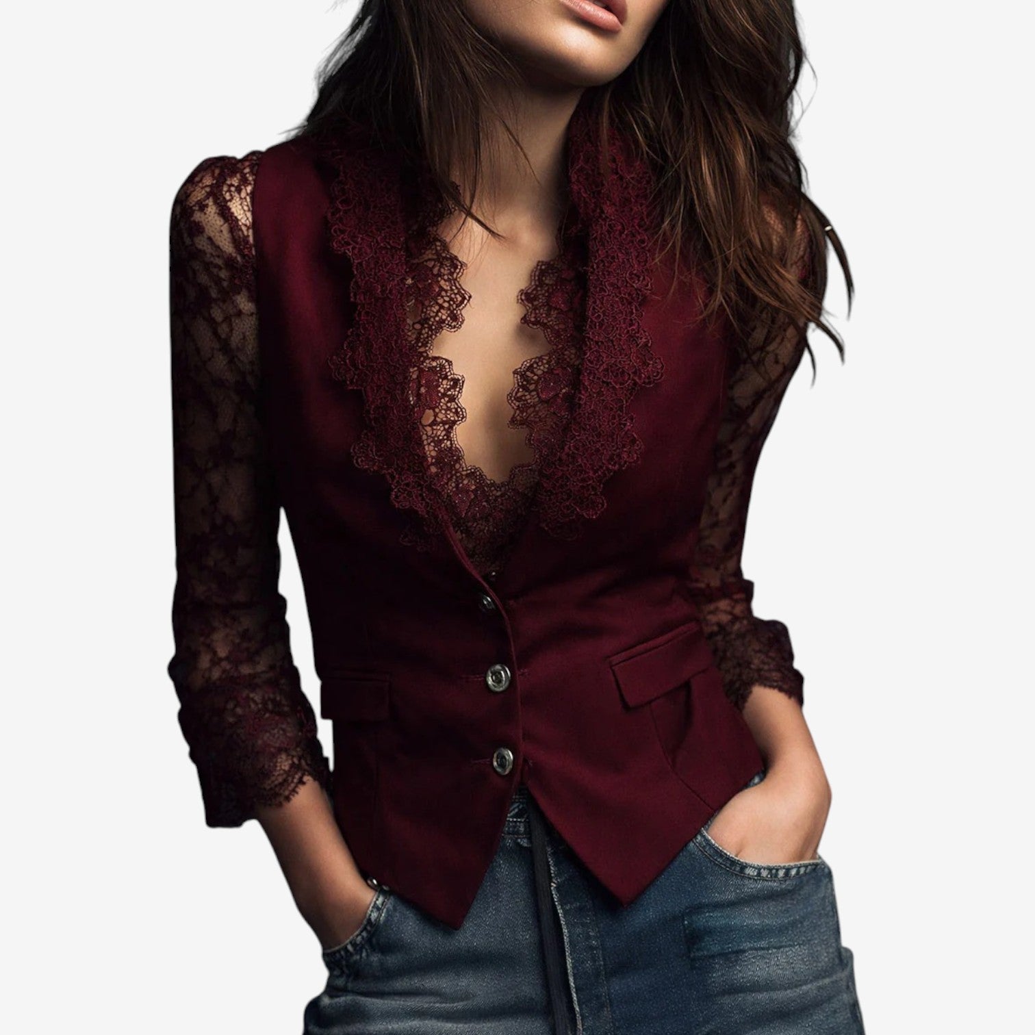 Arianna™ Elegant vest med udskæring