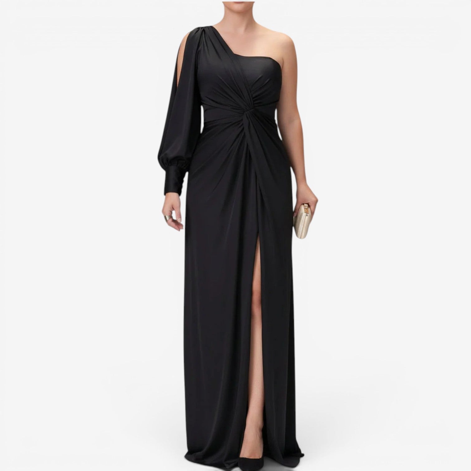Yasmine™ Robe maxi asymétrique