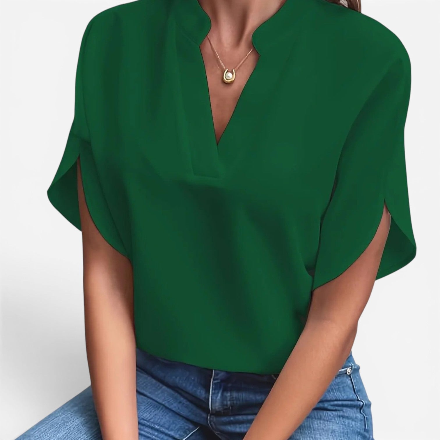 Jewel™ Blouse à encolure en V