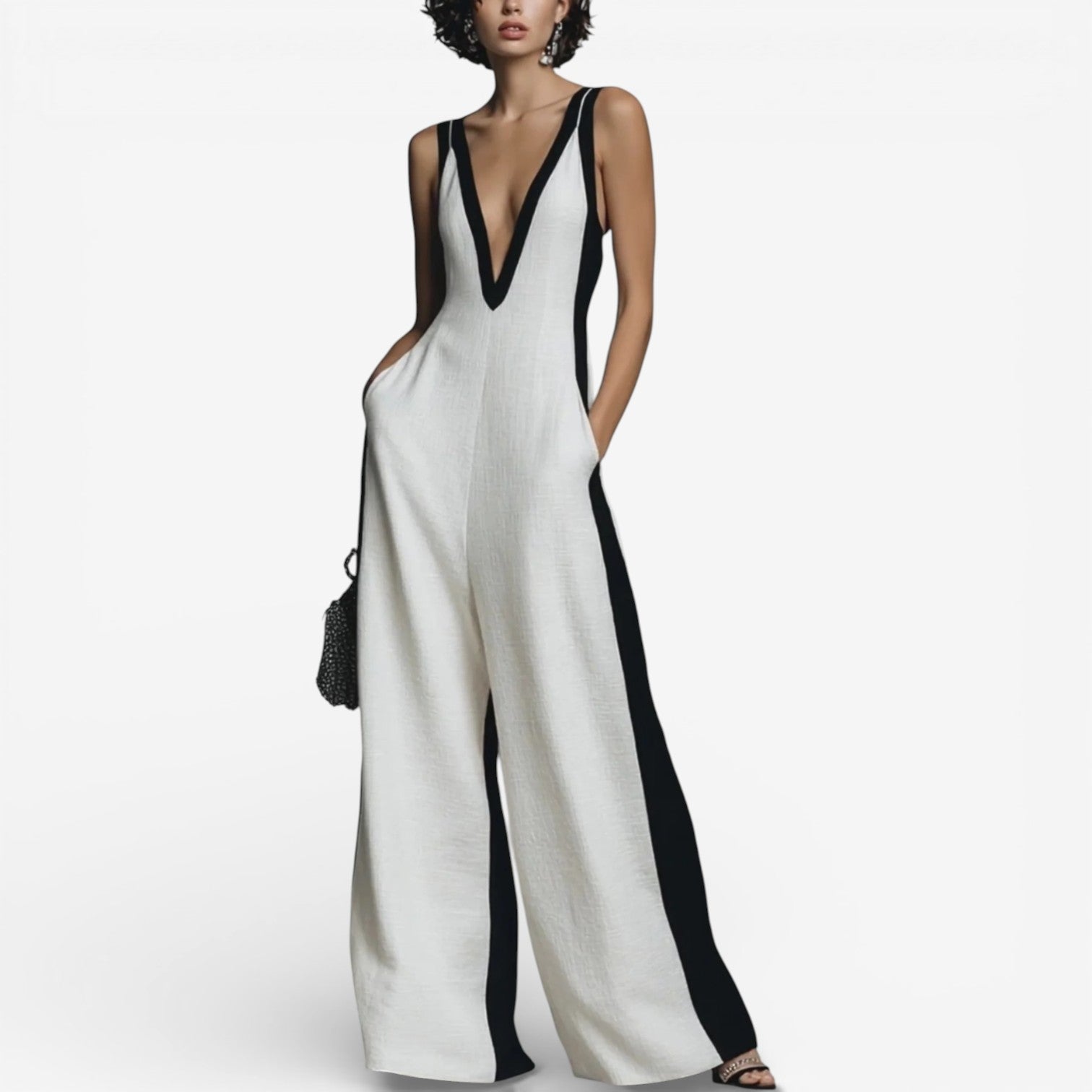 Maybelle™ Combinaison élégante bicolore