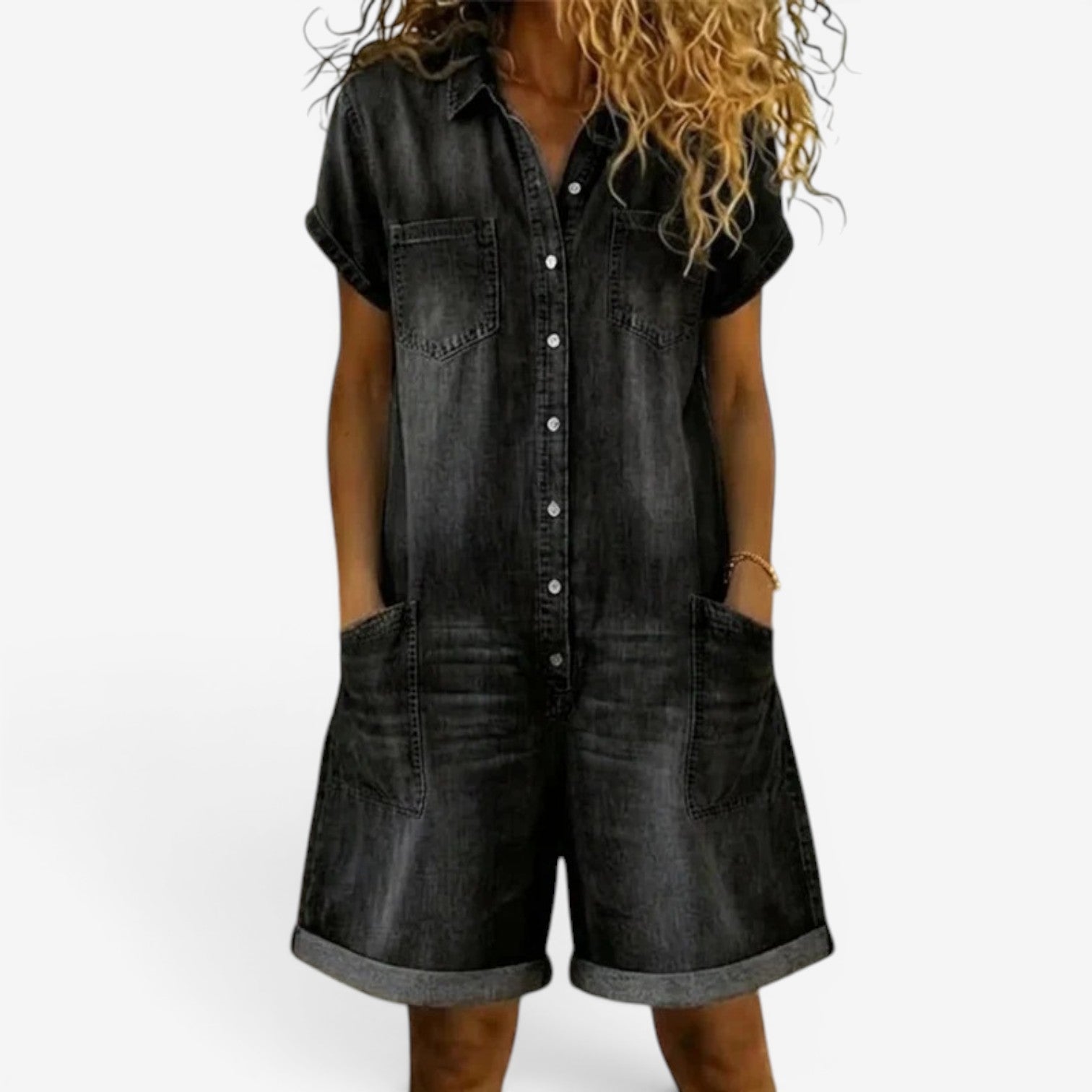 Isabella™ Combinaison courte en jean