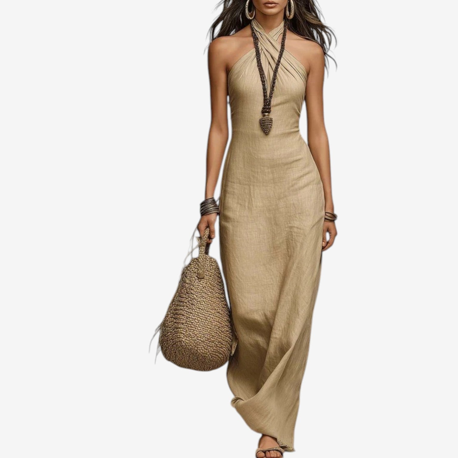 Cathleen™ Robe à encolure croisée