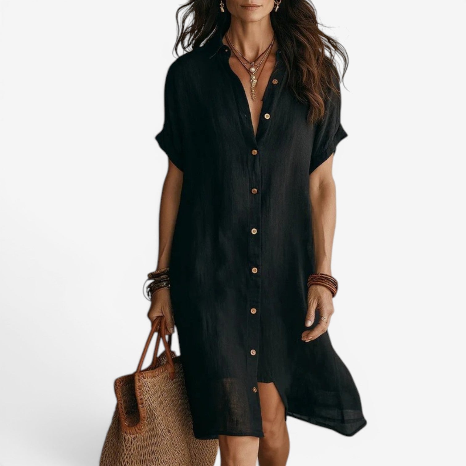 Jenny™ Robe chemisier en lin