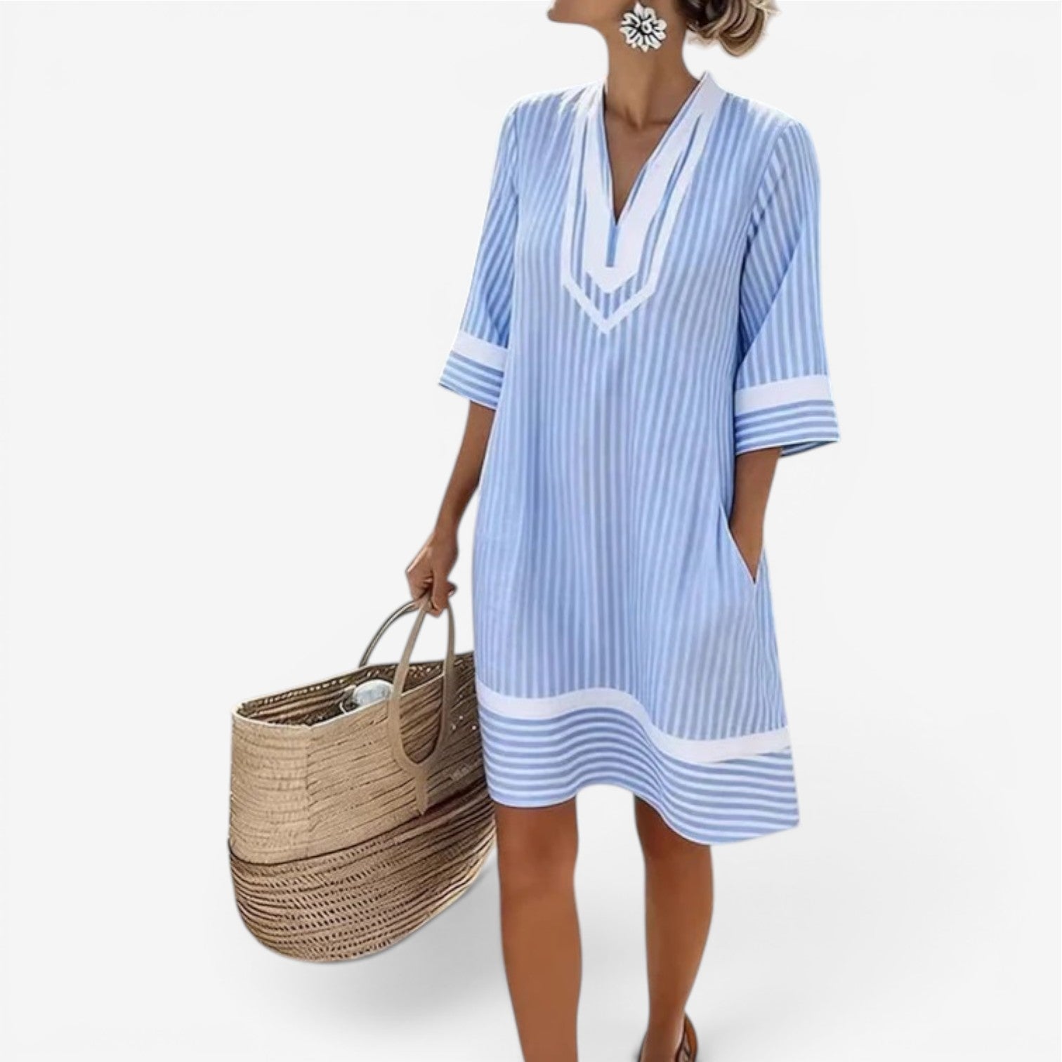 Kirsten™ Robe tunique à rayures
