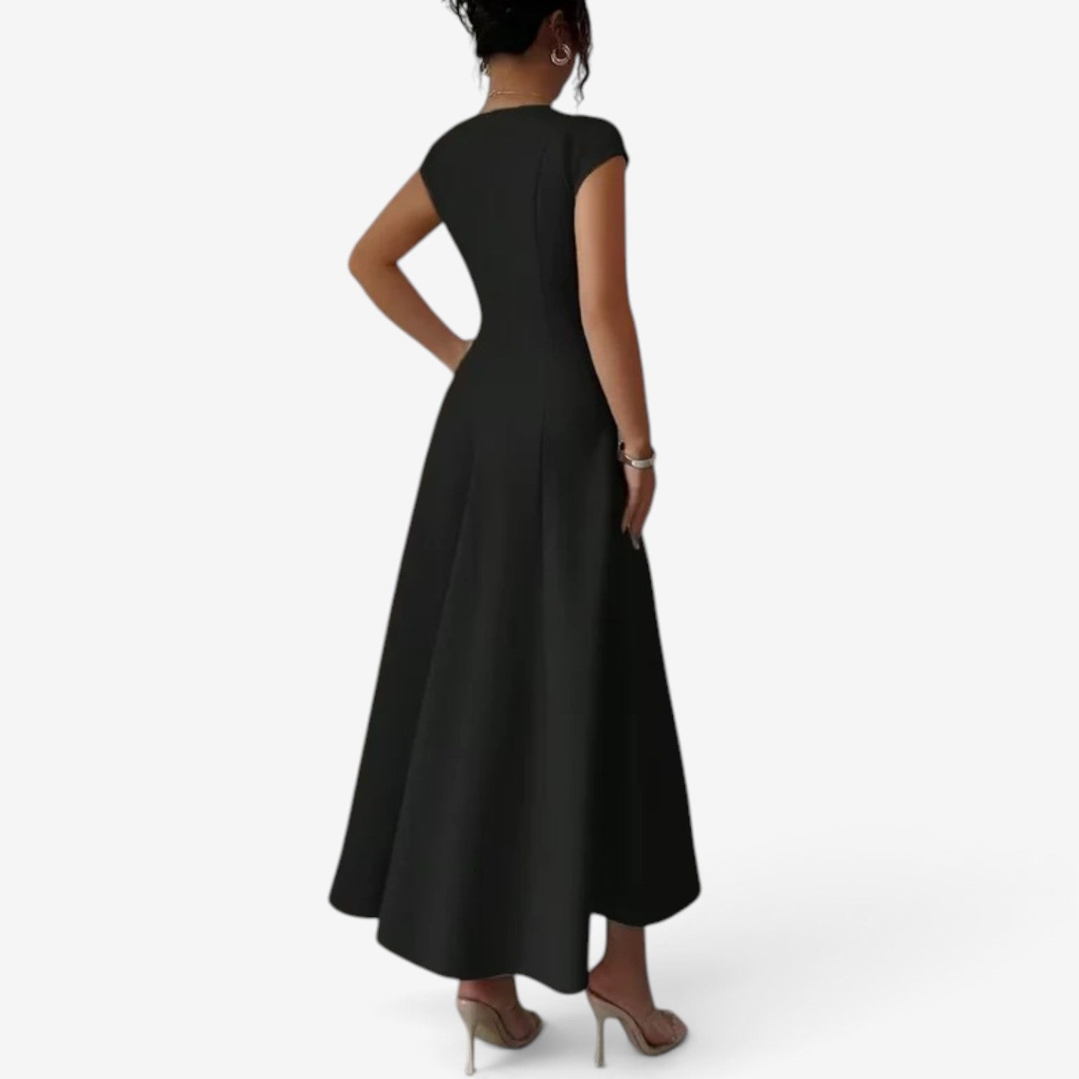 Betina™ Lang kjole med svaj