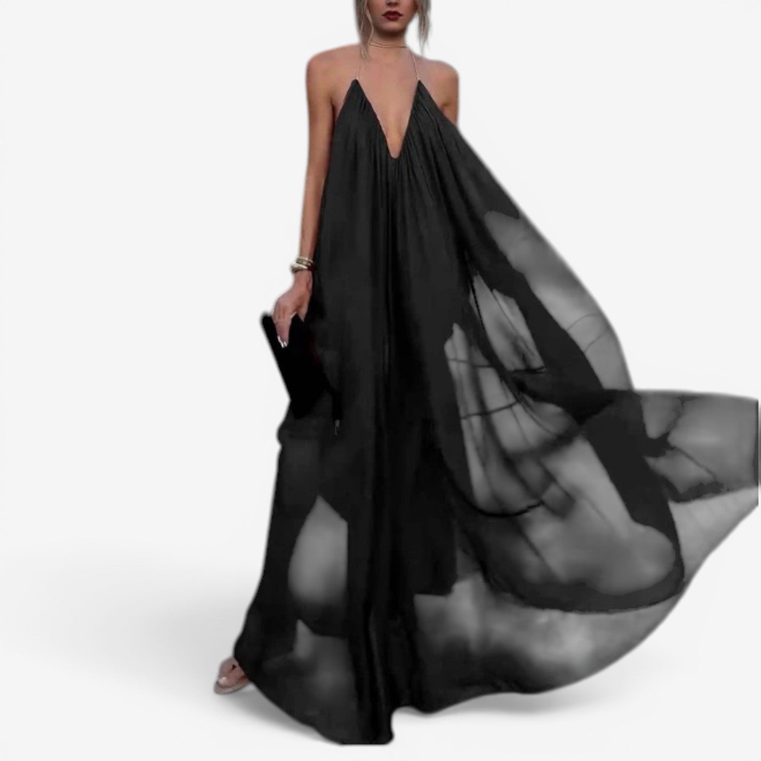 Guillan™ Robe à décolleté plongeant