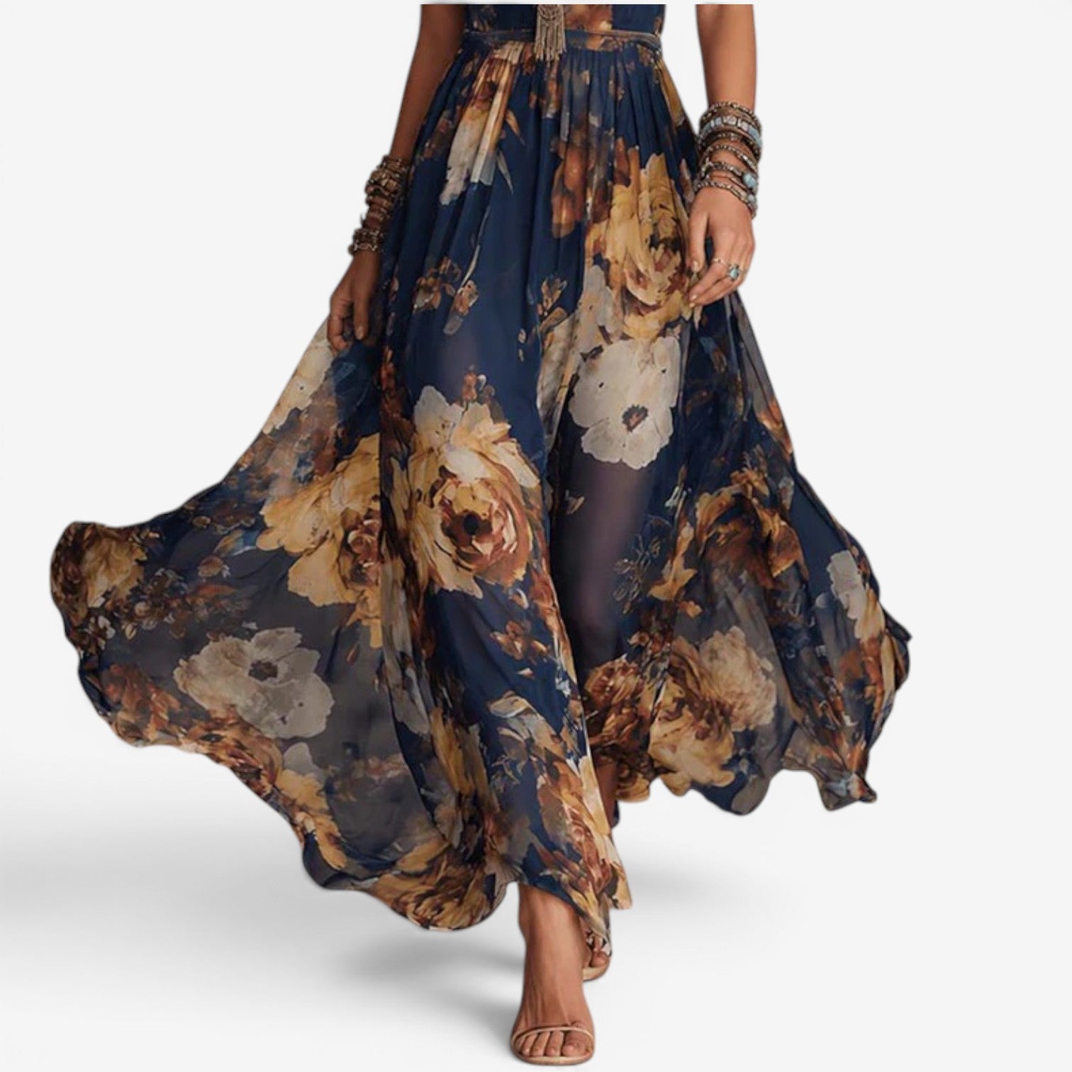 Zaira™ Robe longue en mousseline