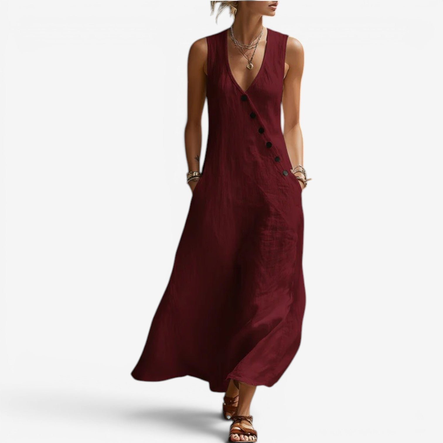Jannah™ Robe maxi sans manches