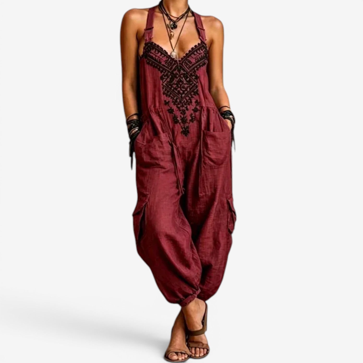 Emellia™ Combinaison style bohème