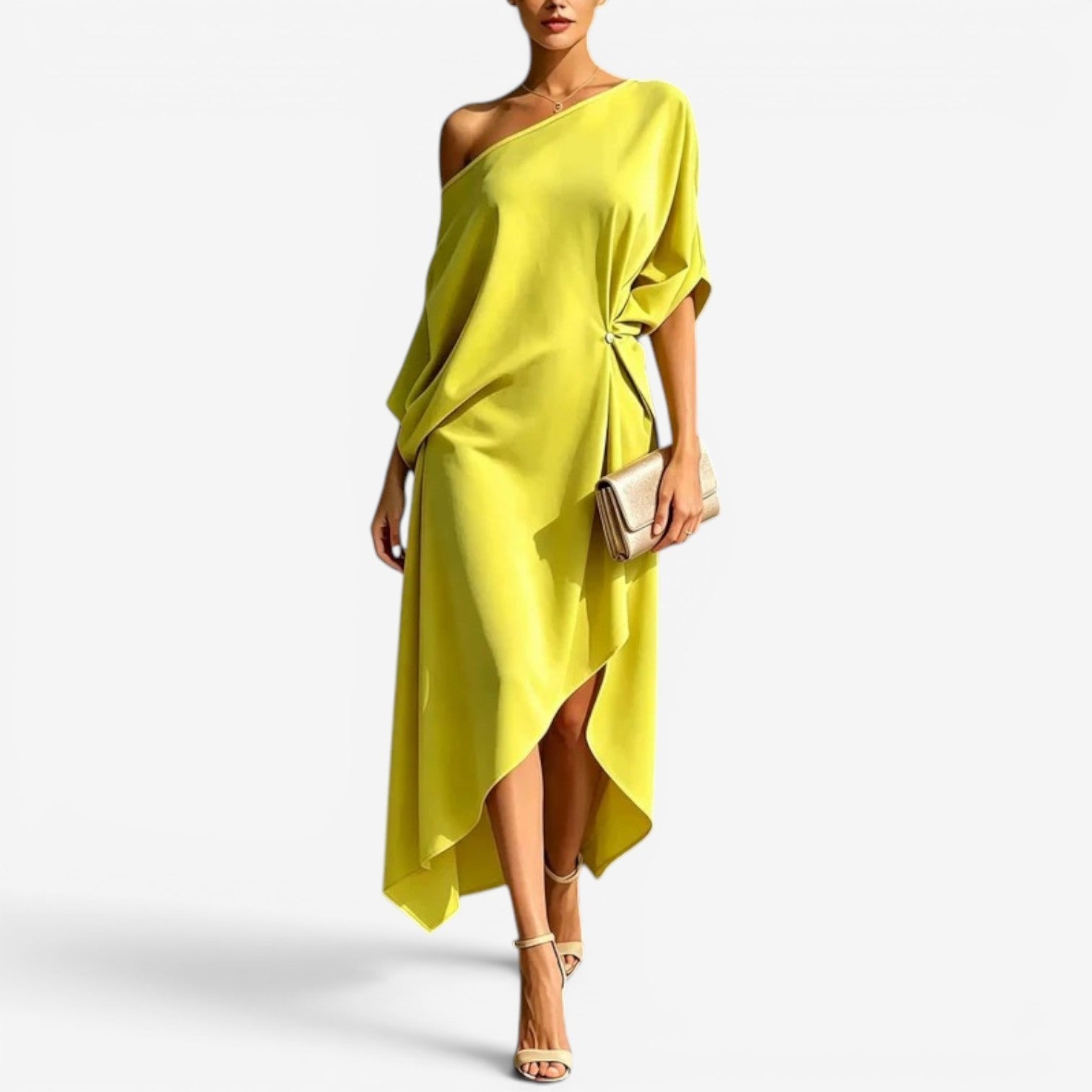 Candice™ Midi-kjole med én skulder