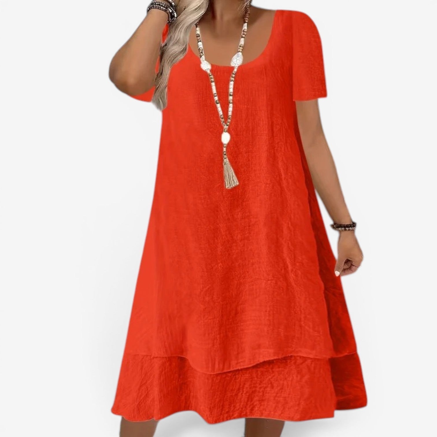 Elliane™ Robe midi à manches